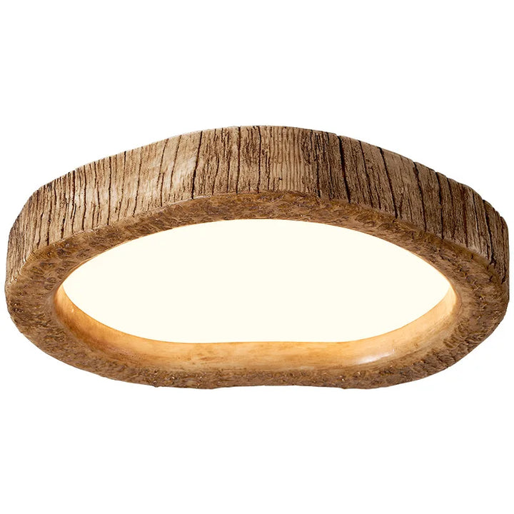 BowLift | Rustic LED Ceiling Light with Wood Effect - Auralog