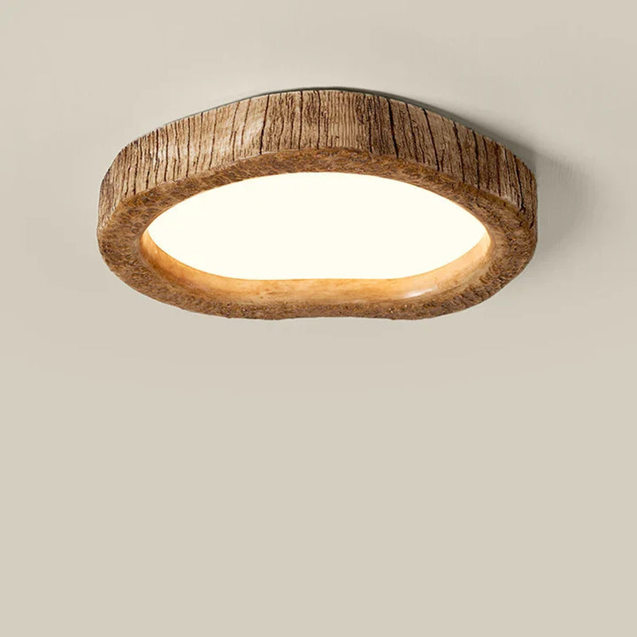BowLift | Rustic LED Ceiling Light with Wood Effect - Auralog