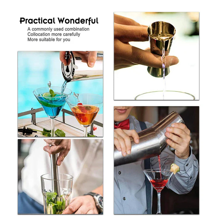 BowLift | Stainless Steel Drink Shaker Set with Professional Accessories