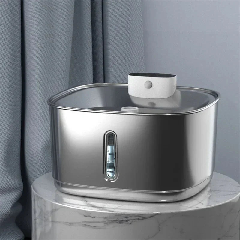 BowLift | Smart Drink Fountain for Cats and Dogs – 3.2L Stainless Steel with Filter