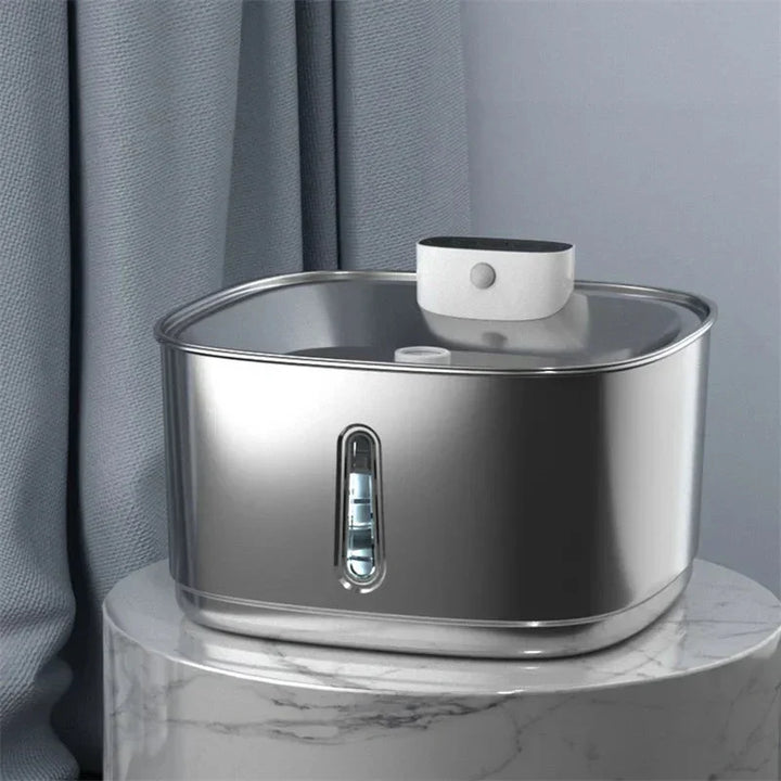 BowLift | Smart Drink Fountain for Cats and Dogs – 3.2L Stainless Steel with Filter