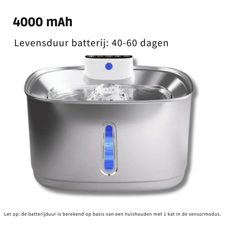 BowLift | Smart Drink Fountain for Cats and Dogs – 3.2L Stainless Steel with Filter