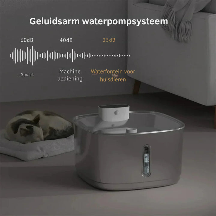 Smart Drinking Fountain for Cats and Dogs – 3.2L Stainless Steel with Filter | Bowlift