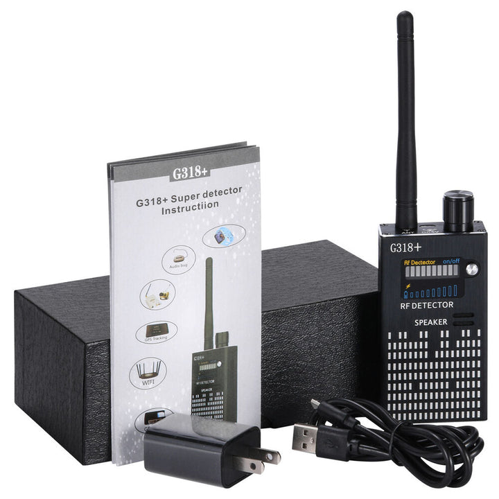 Spy Signal Bug Detector, HF Detector, Hidden Camera, Laser Lens, GSM GPS Device Finder
