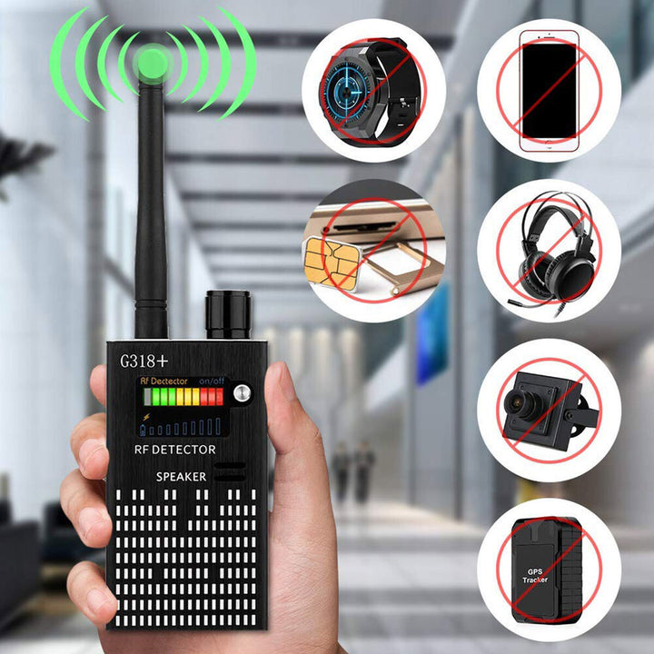 Spy Signal Bug Detector, HF Detector, Hidden Camera, Laser Lens, GSM GPS Device Finder