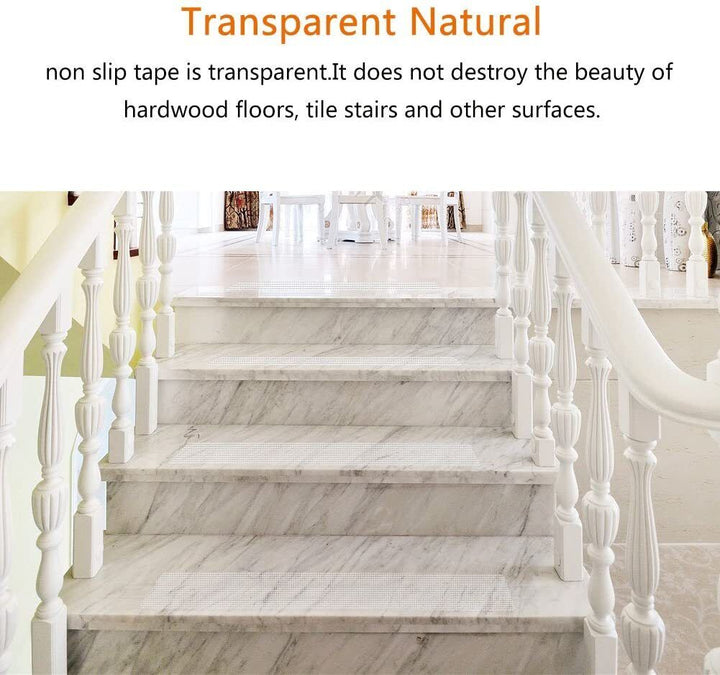 Stair Treads Non-Slip Strips for Indoors Clear Safety Anti Slip Step Grip Tape Bowlift
