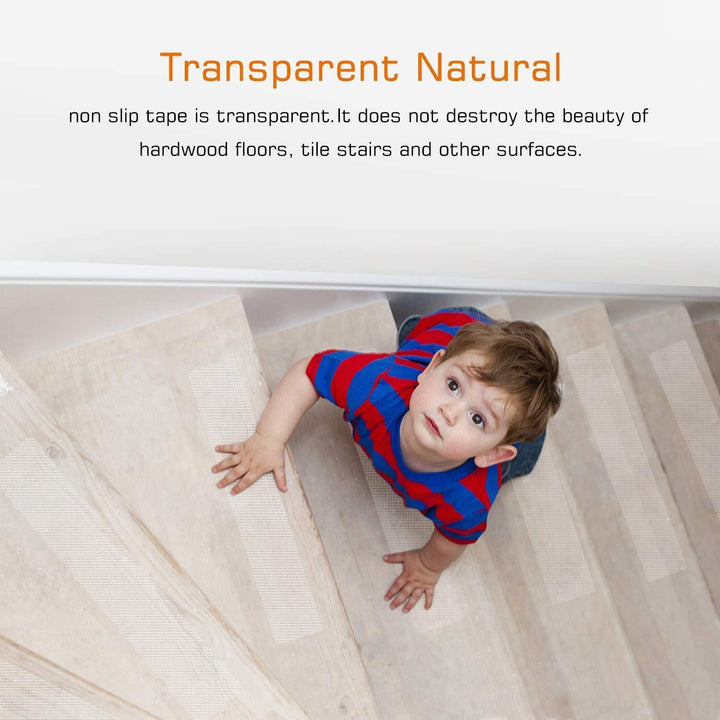 Stair Treads Non-Slip Strips for Indoors Clear Safety Anti Slip Step Grip Tape Bowlift