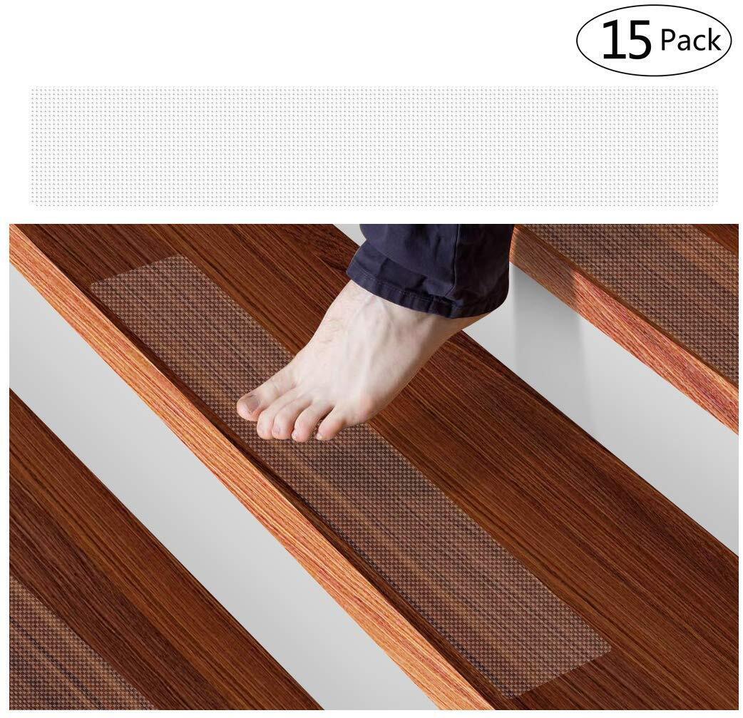 BowLift | Clear Non-Slip Stair Tread Strips – Indoor Safety Grip Tape for Steps