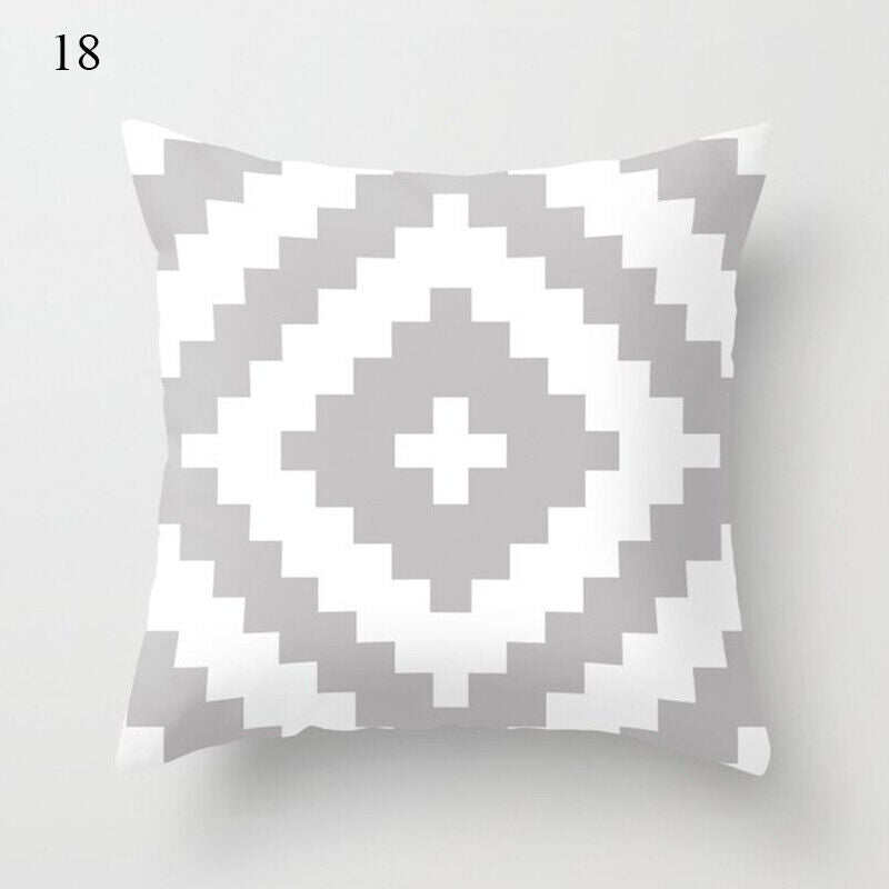 18" Cushion Cover Pillow Case Home Sofa Decor Pillowslip Waist Pillow Cover Soft Bowlift