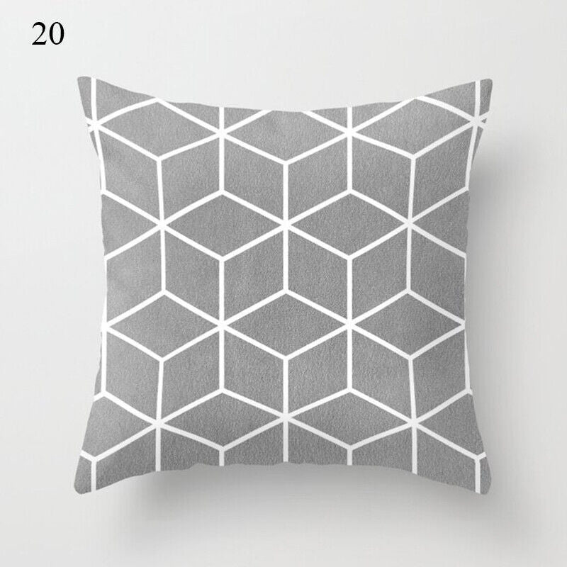 18" Cushion Cover Pillow Case Home Sofa Decor Pillowslip Waist Pillow Cover Soft Bowlift