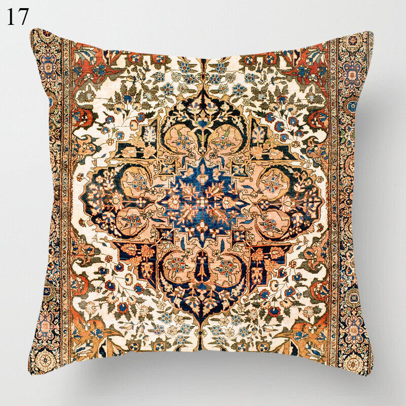 Ethnic Boho Mandala Print Throw Pillow Case Sofa Cushion Cover Home Decor Bowlift