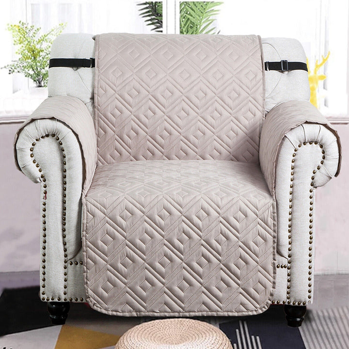 Quilted Sofa Cover Pet Protector Throw Waterproof Sofa Slip Covers 1/2/3 Settee Bowlift