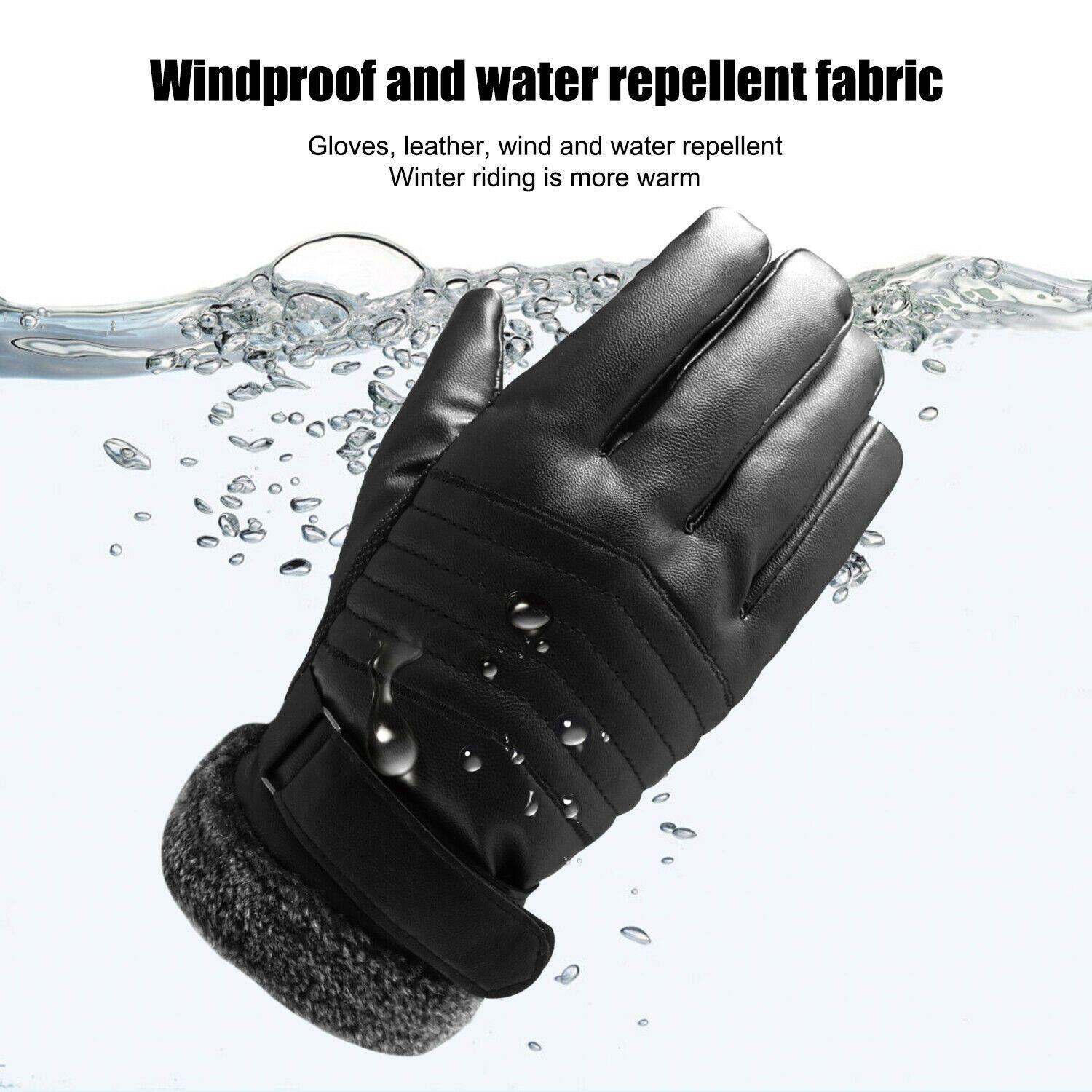 BowLift | -30℃ Waterproof, warm leather ski gloves for winter | Touchscreen compatible