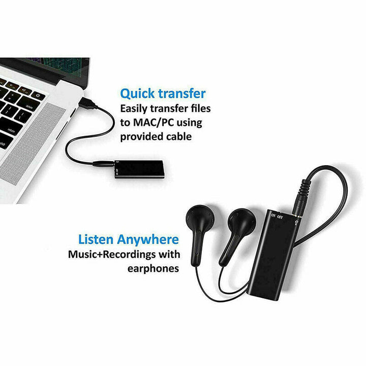 BowLift | Mini Voice Recorder – Mini Audio Recorder – Mini Recording Device – Smallest Hidden Audio Recorder