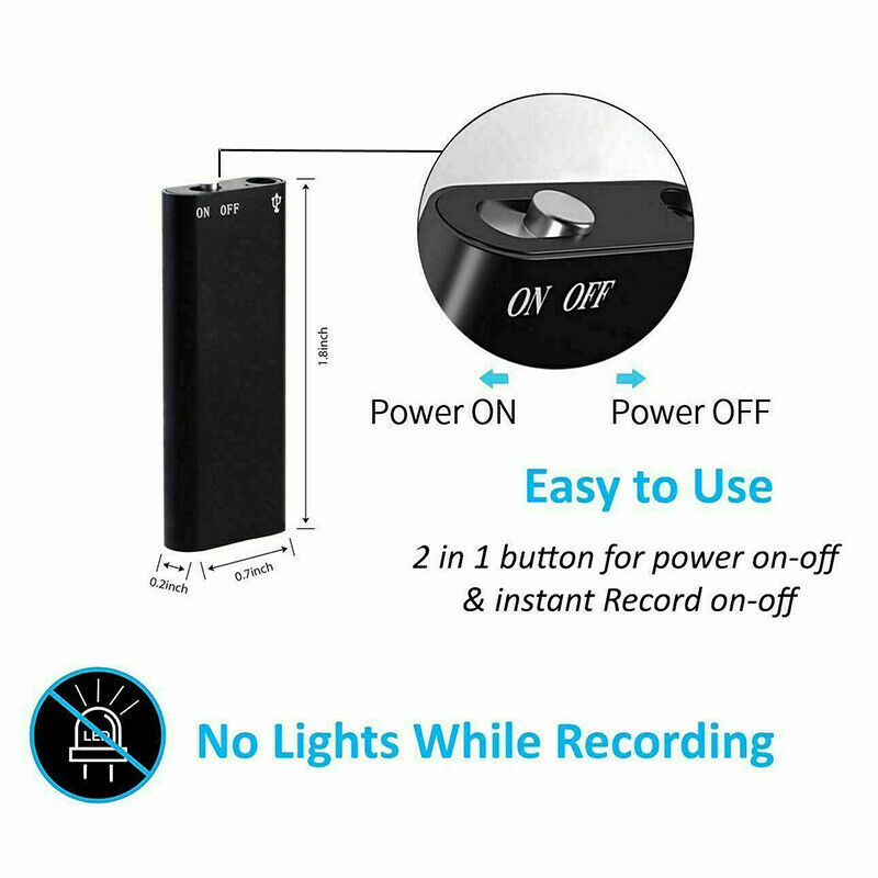 BowLift | Mini Voice Recorder – Mini Audio Recorder – Mini Recording Device – Smallest Hidden Audio Recorder