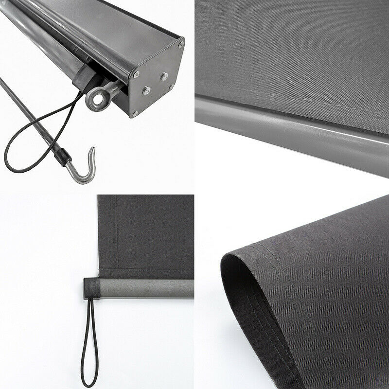 Vertical awning sun protection outdoor roller blind anthracite 2.5M*1.4M | Bowlift