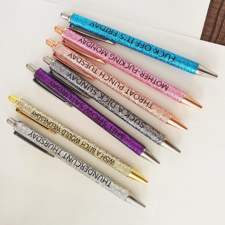 BowLift | Swear Word Daily Pen Set (7cs* Funny Pens)