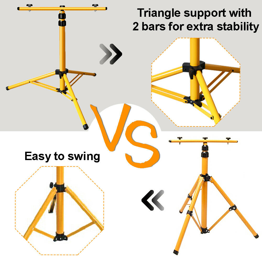 Telescope Steel Tripod for Construction Floodlight LED Floodlight Tripod | Bowlift