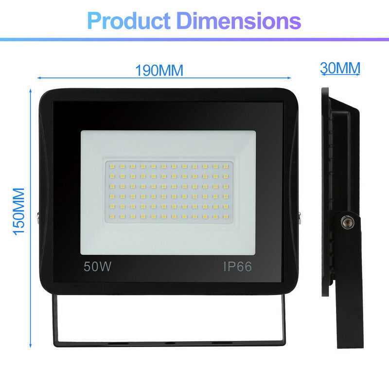 LED Floodlight with Tripod Construction Light 2X50W Cool White | Bowlift