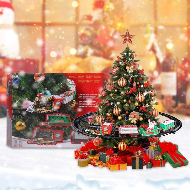 BowLift | KerstExpress Tree Train – Riding Christmas Train with Light, Sound and Tree Holder