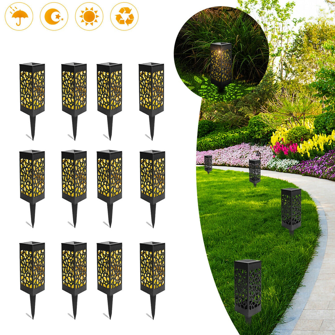 12X Solar Lights LED Path Lights Garden Lighting | Bowlift