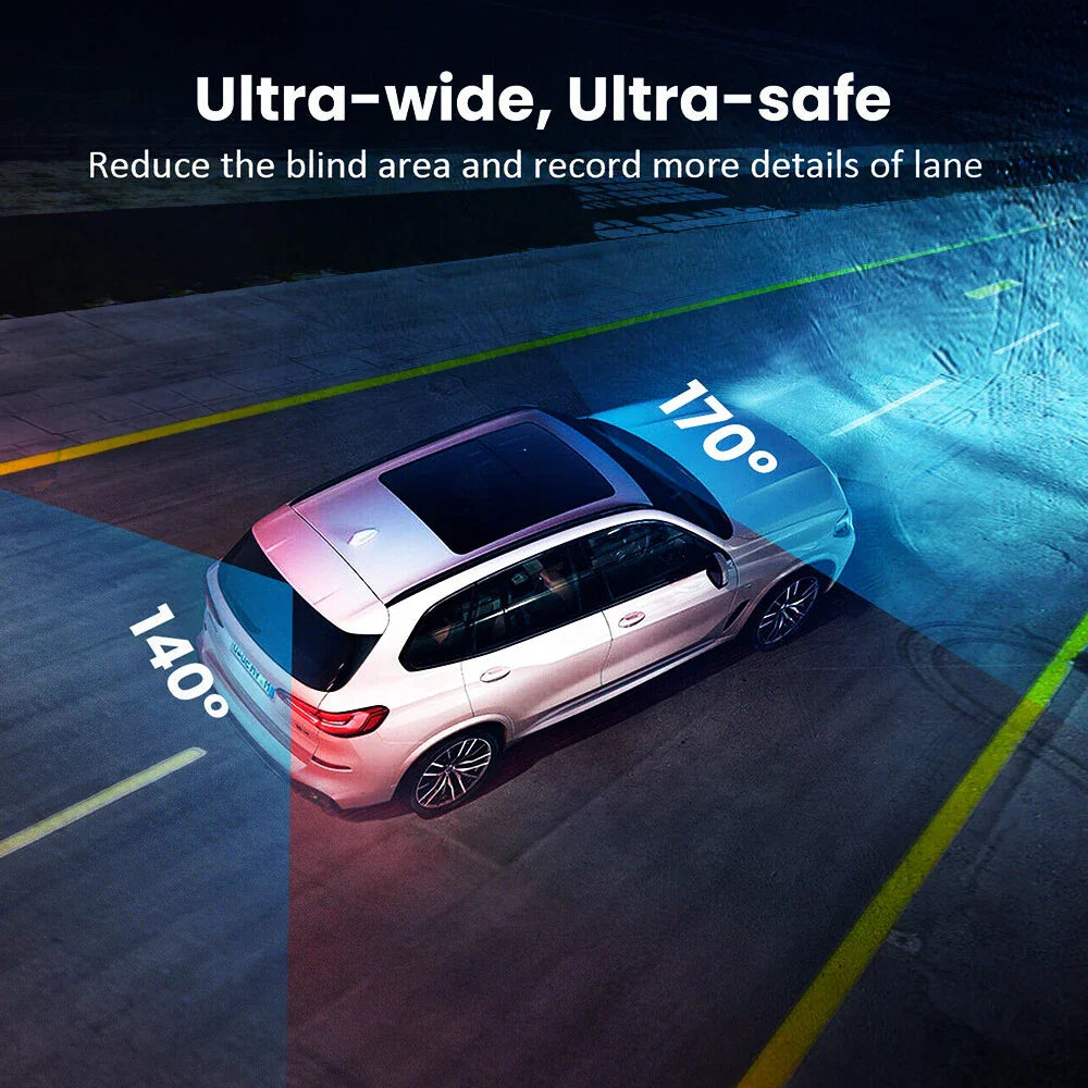 BowLift | Rearview Mirror Dash Cam 4K Front & Rear | CarPlay & Smart Driving Assistant