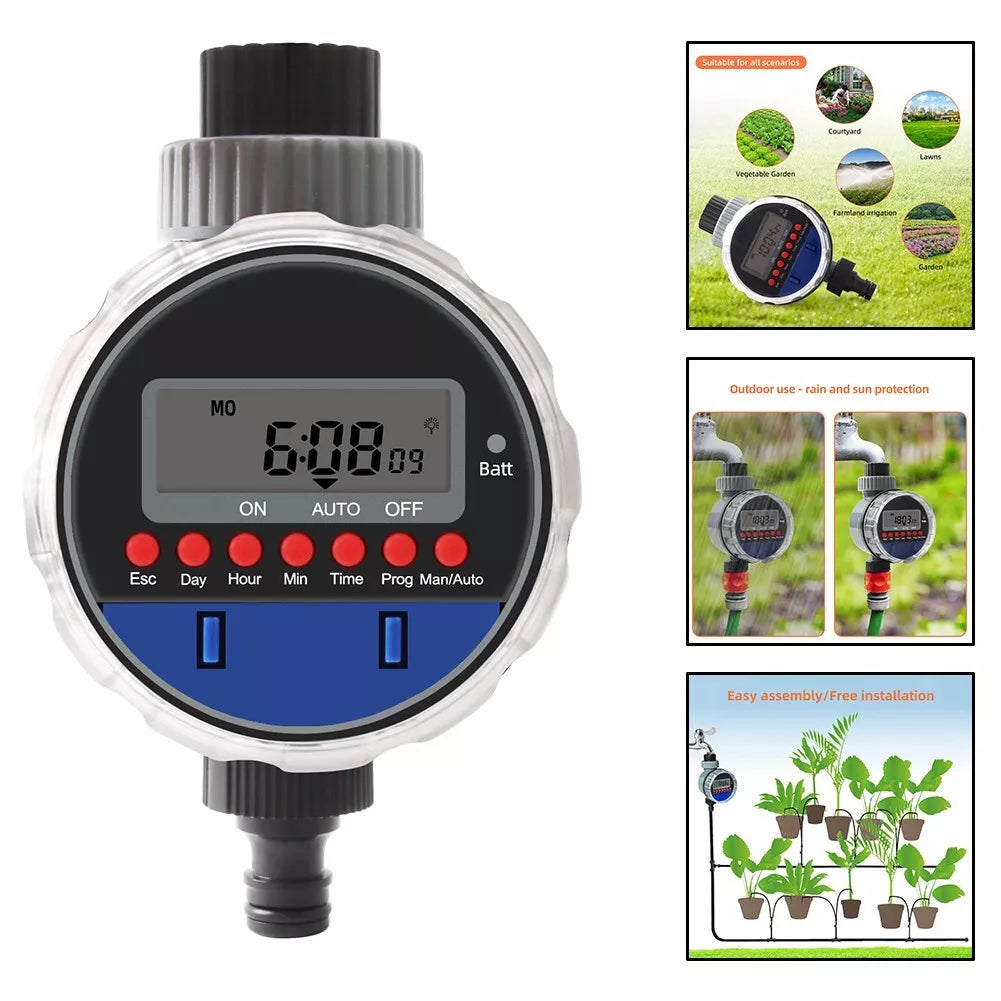 BowLift | Digital irrigation clock with LCD display – Automatic garden irrigation for plants