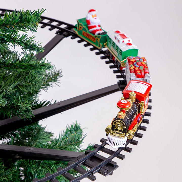 BowLift | KerstExpress Tree Train – Riding Christmas Train with Light, Sound and Tree Holder