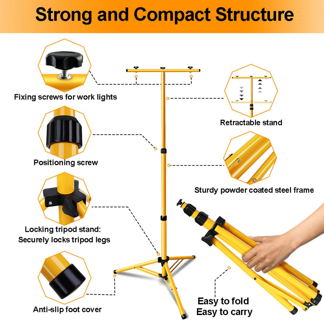 Telescope Steel Tripod for Construction Floodlight LED Floodlight Tripod | Bowlift