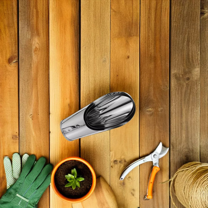 BowLift | Stainless Steel Scoop for Potting Soil – Robust Planting Scoop for Garden and Balcony