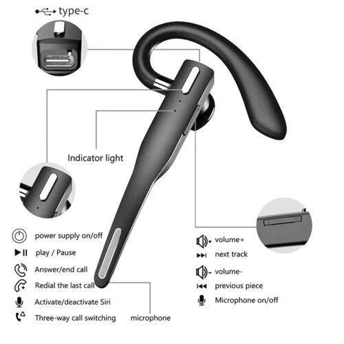 Wireless Bluetooth Earphone with Long Battery Life and Noise Cancellation | Bowlift