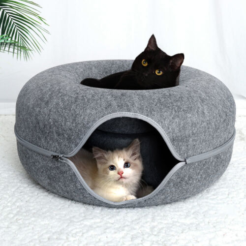 Purrfect Den - Luxury Cat Tunnel with Sleeping Spot Bowlift