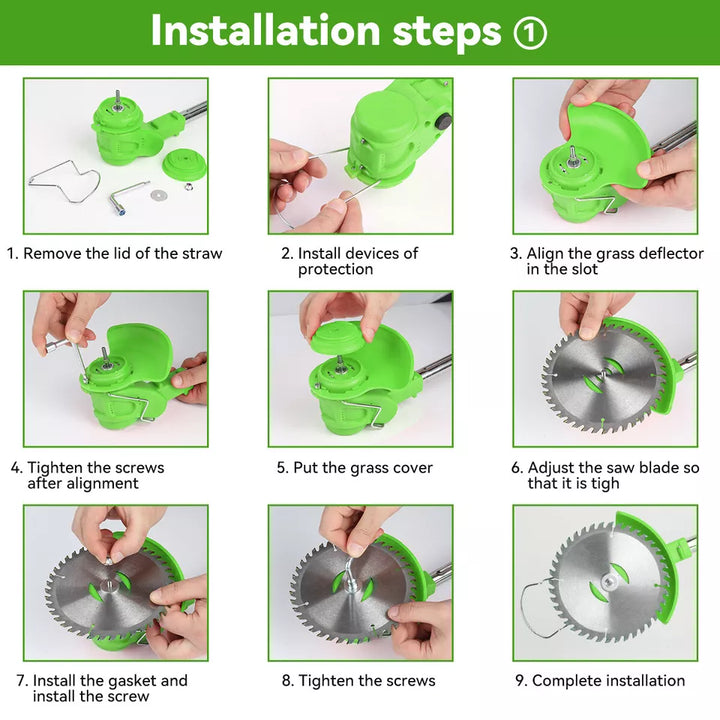 BowLift | Powerful Electric Battery Operated Cordless Weed Eater / Grass Trimmer