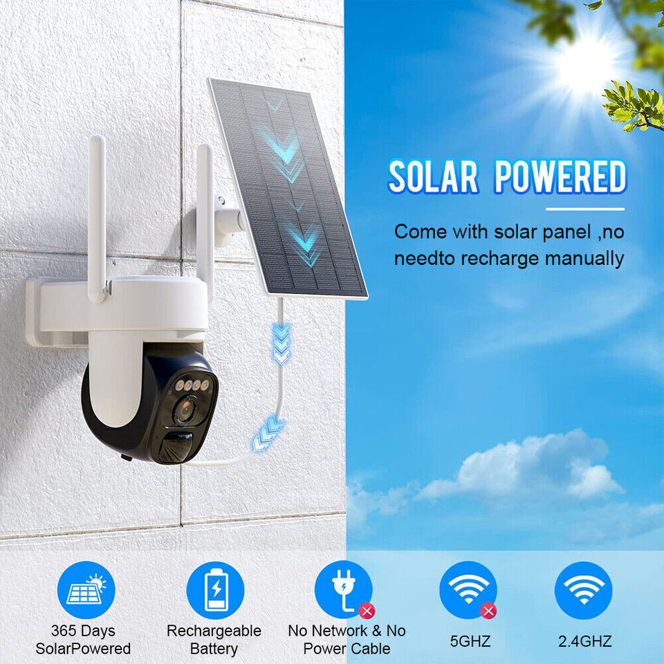 CCTV Solar Waterproof WiFi Camera with night vision Bowlift