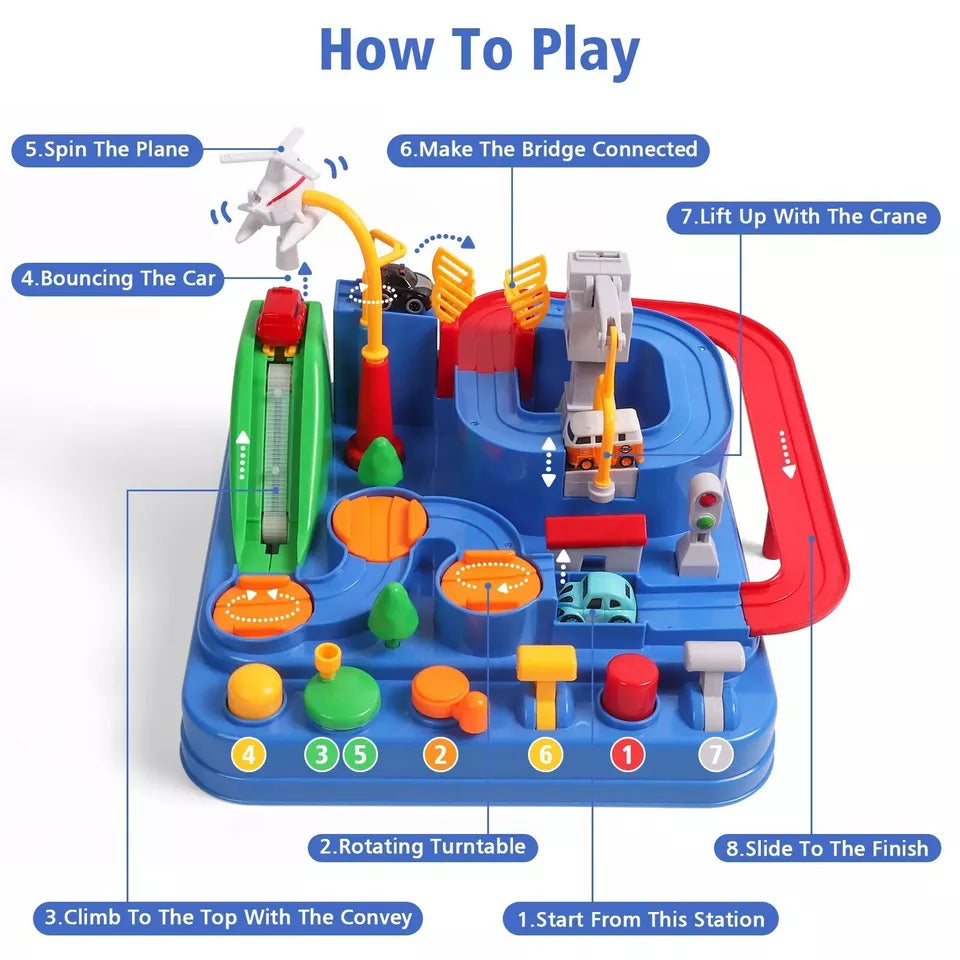 BowLift | Adventure Car Race Track for Kids | Educational, Interactive & Durable Toy for Skill-Building Fun