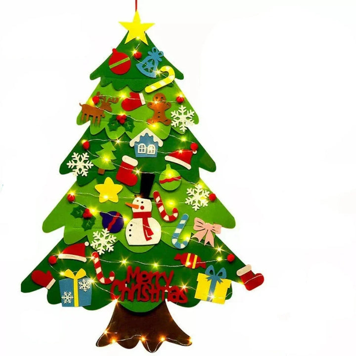 BowLift | Montessori felt Christmas tree with fairy lights