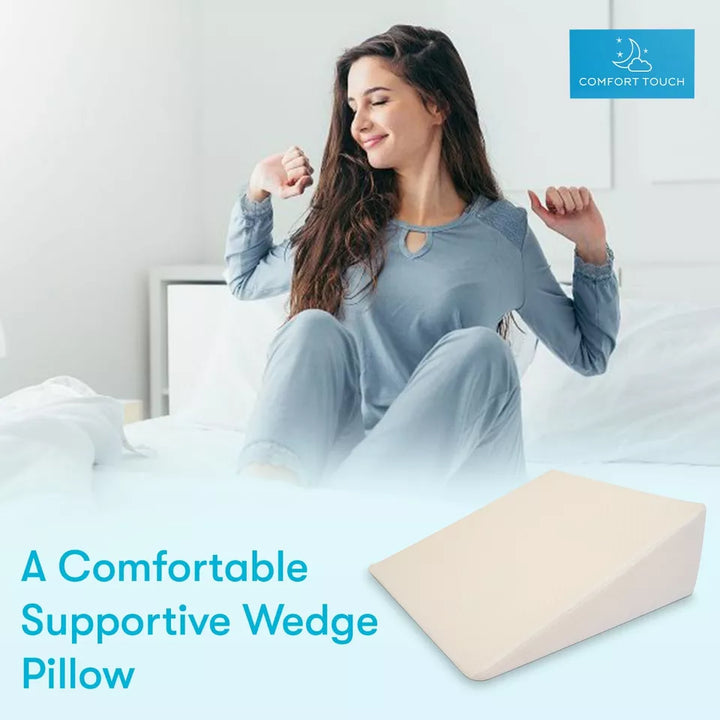 BowLift | Large Triangle Wedge Pillow | Adjustable Foam for Acid Reflux, Back Pain & Post-Surgery Recovery