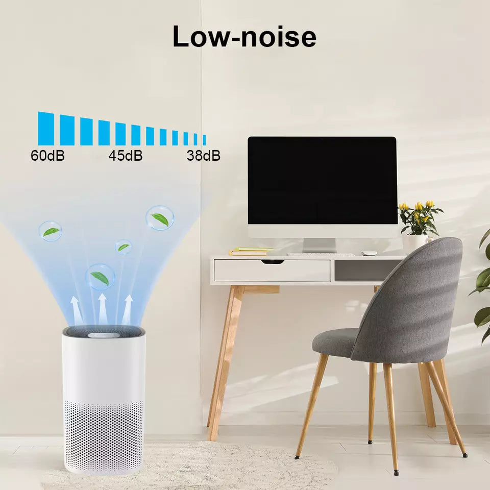 BowLift | Compact Air Purifier | True HEPA Filter, Ultra-Quiet & Ideal for Small to Medium Rooms