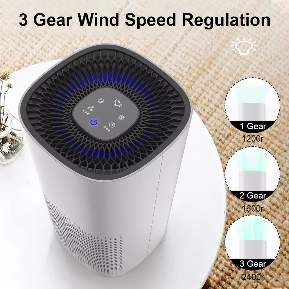 BowLift | Compact Air Purifier | True HEPA Filter, Ultra-Quiet & Ideal for Small to Medium Rooms