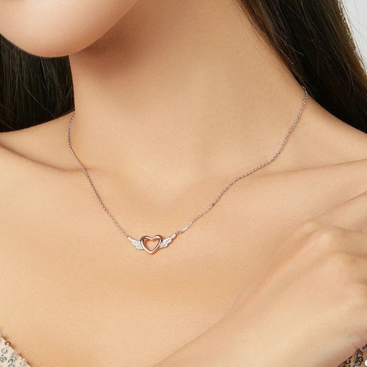 BowLift | S925 Angel Wings Heart Necklace