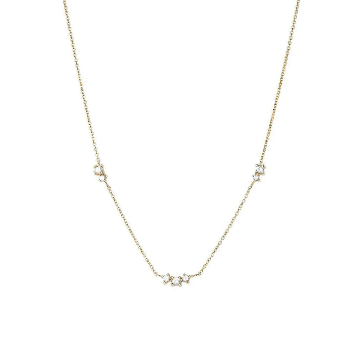 BowLift | S925 Dainty Triple Zircon Necklace