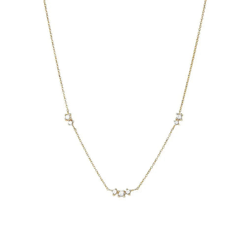 BowLift | S925 Dainty Triple Zircon Necklace