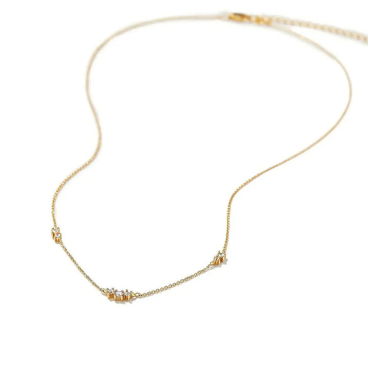 BowLift | S925 Dainty Triple Zircon Necklace