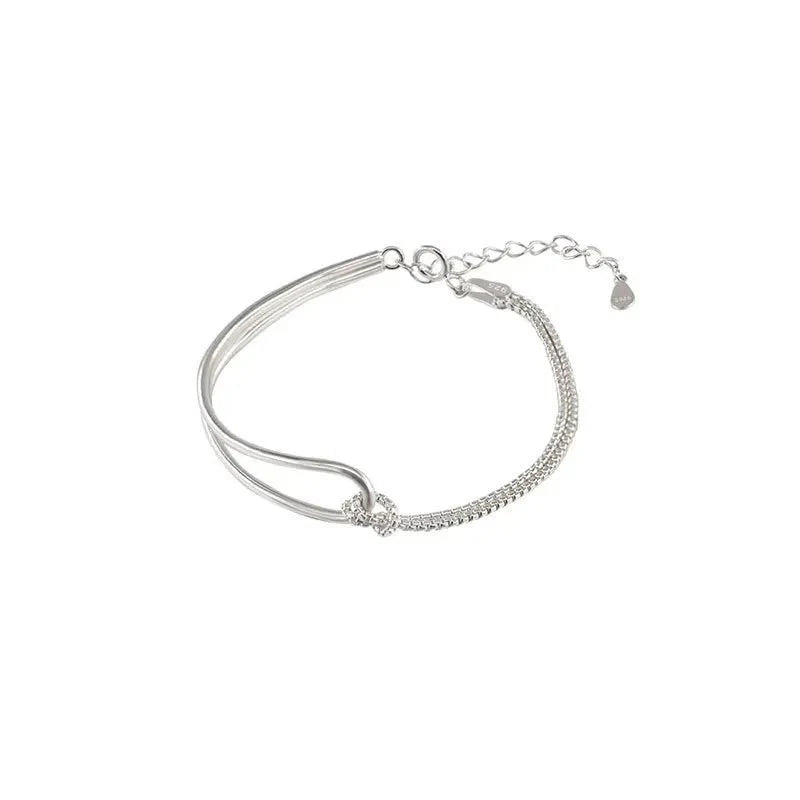 BowLift | S925 Twisted Knot Round Bar Bracelet