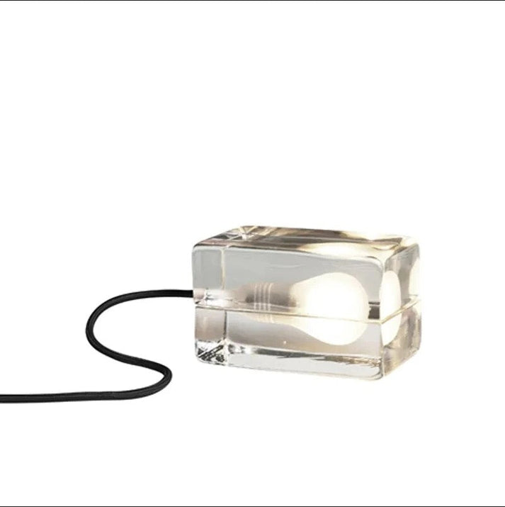 BowLift | Clarylume Glass Table Lamp | Glare-free LED Light | Crystal Clear Design | For Bedroom, Office & Living Room