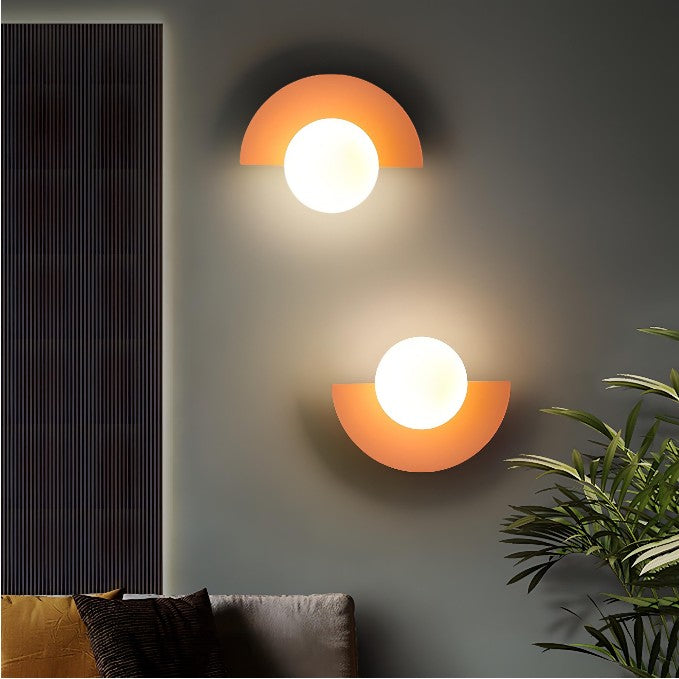 BowLift | Nordic Semicircle Wall Lamp - Modern LED Fixture for Living Room, Bedroom & Hallway Lighting