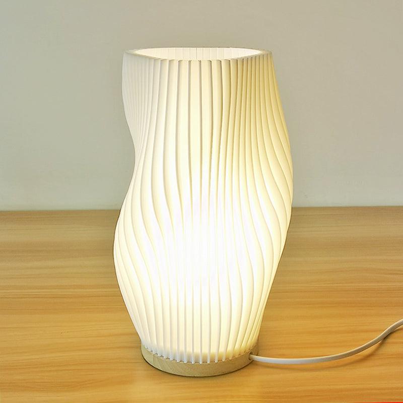 BowLift | CharmAura - Sophisticated Cream Table Lamp