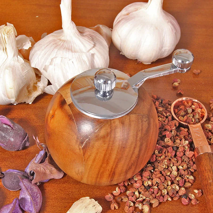 Salt and Pepper Mills Wood Pepper Grinders With Adjustable Coarseness | Bowlift