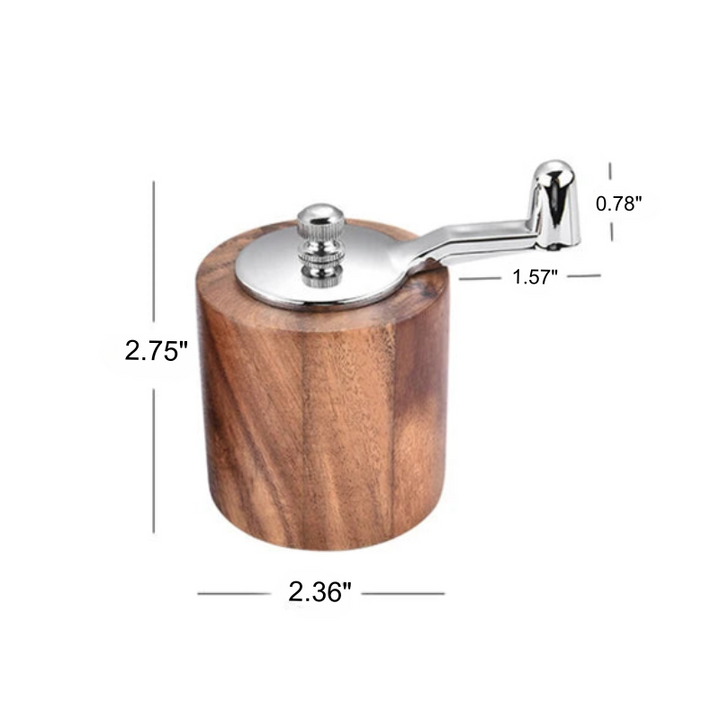 Salt and Pepper Mills Wood Pepper Grinders With Adjustable Coarseness | Bowlift