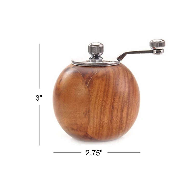 Salt and Pepper Mills Wood Pepper Grinders With Adjustable Coarseness | Bowlift